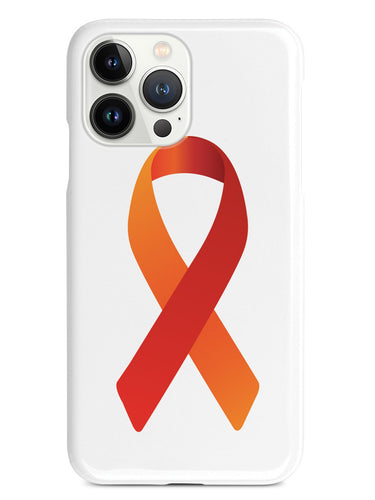 Orange & Red Awareness Ribbon Case