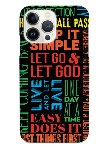 Sobriety and Recovery Slogan inspirational quote Case