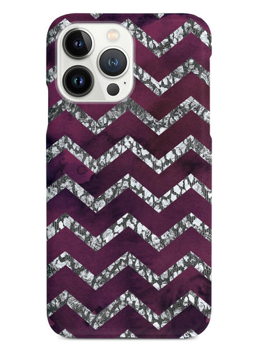 Purple & Silver Chevron Pattern Case