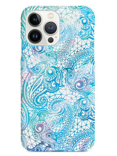 Teal Paisley Lace Case