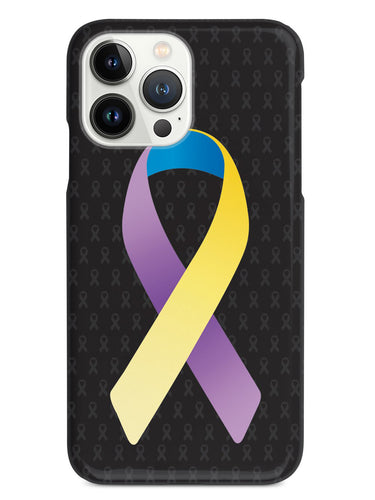 Bladder Cancer Awareness Ribbon - Black Case