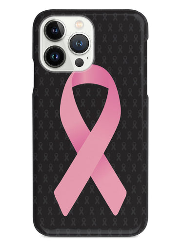 Pink Awareness Ribbon - Black Case