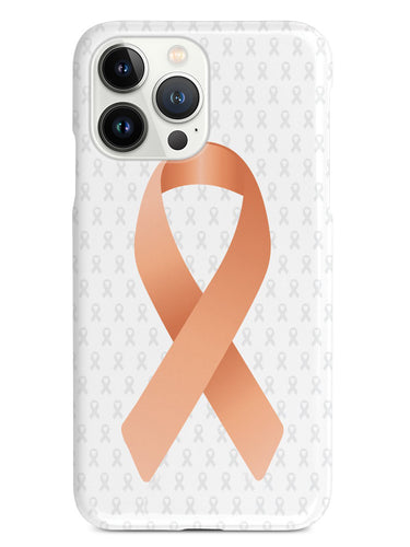 Peach Awareness Ribbon - White Case