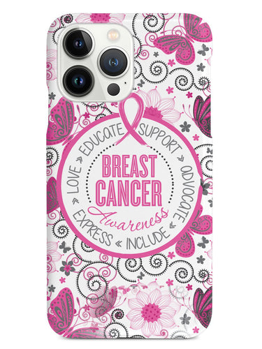 Breast Cancer Awareness - Butterfly Pattern Case