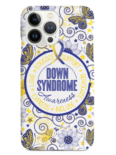 Down Syndrome Awareness - Butterfly Pattern Case