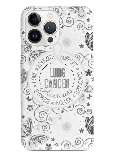 Lung Cancer - Butterfly Pattern Case