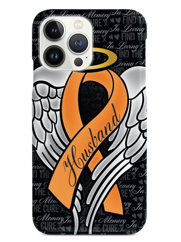 In Loving Memory of My Husband - Orange Ribbon Case