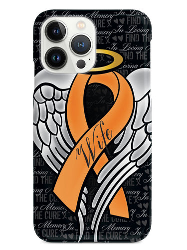 In Loving Memory of My Wife - Orange Ribbon Case