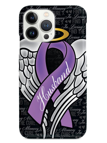 In Loving Memory of My Husband - Purple Ribbon Case