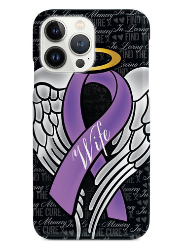 In Loving Memory of My Wife - Purple Ribbon Case