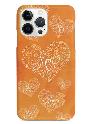 Mom Doodle Hearts - Orange Case