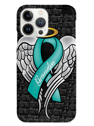 In Loving Memory of My Grandpa - Teal Ribbon Case