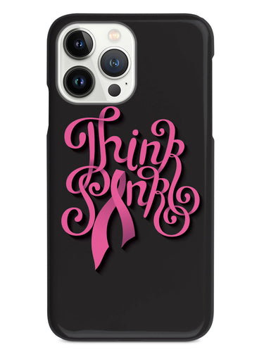 Think Pink - Ribbon Swirls - Black Case