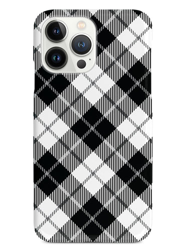 Black and White Plaid Case