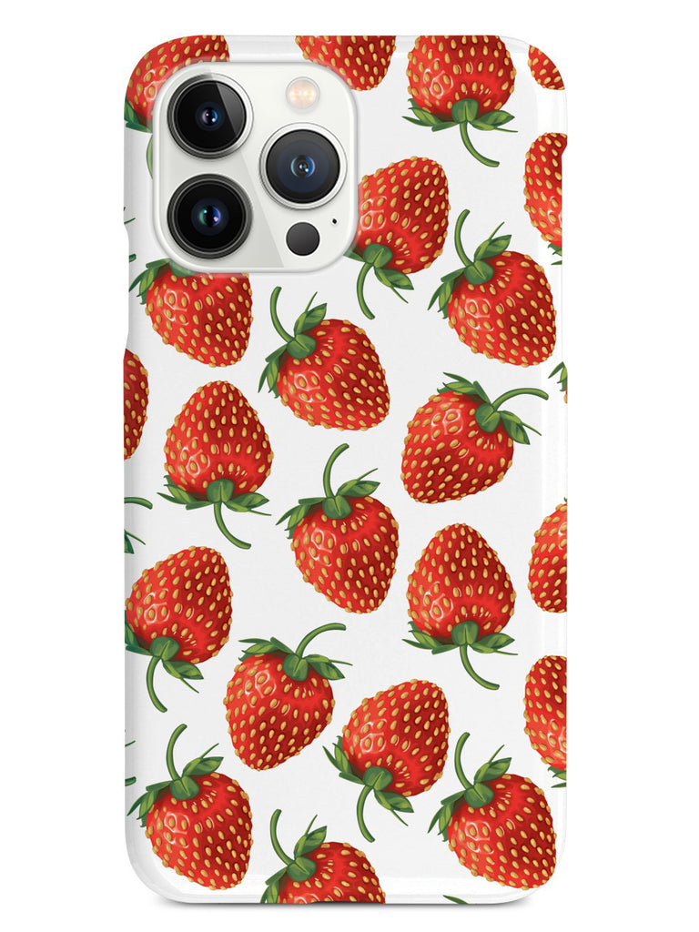 Strawberry Pattern - White Case – InspiredCases