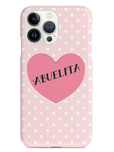 Abuelita - Polka Dot Heart - Black Case